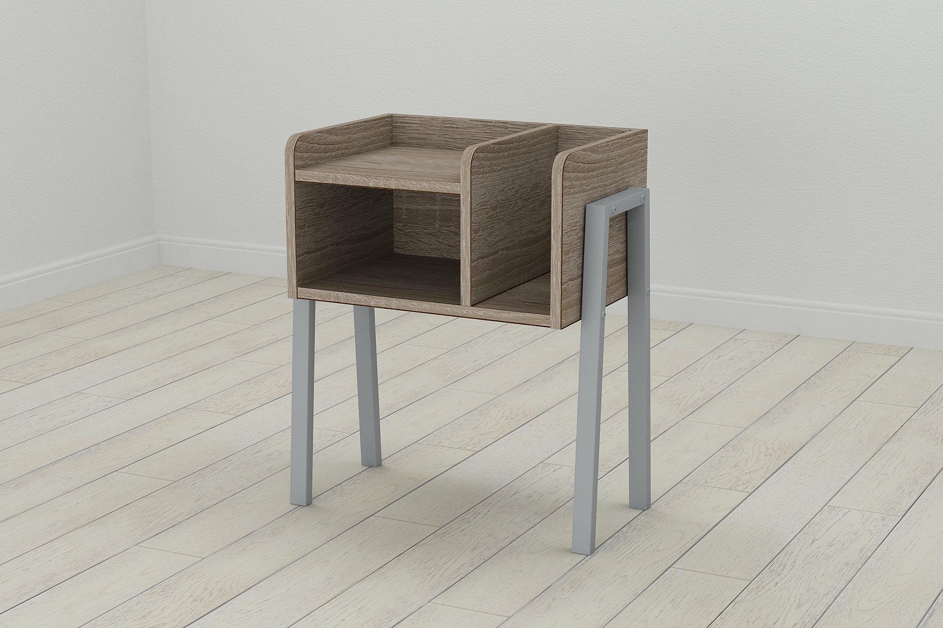 Тумба модульная Ferrum-decor Амели ДСП 16 мм 540x450x320 мм Серый/Сонома Трюфель (FRD-103021)