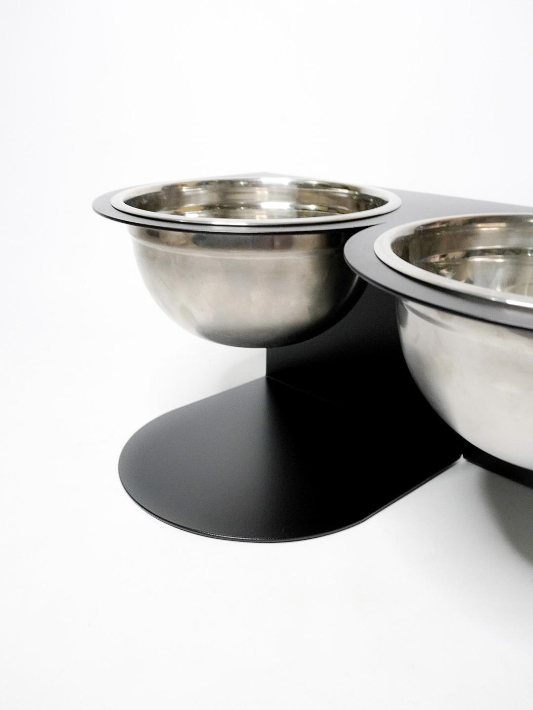 Годівниця For you підставка для собак великих порід на 2 миски метал 206 мм 2,0 л Чорний (1024033с) - фото 6 Годівниця For you підставка для собак великих порід на 2 миски метал 206 мм 2,0 л Чорний (1024033с) - фото 6