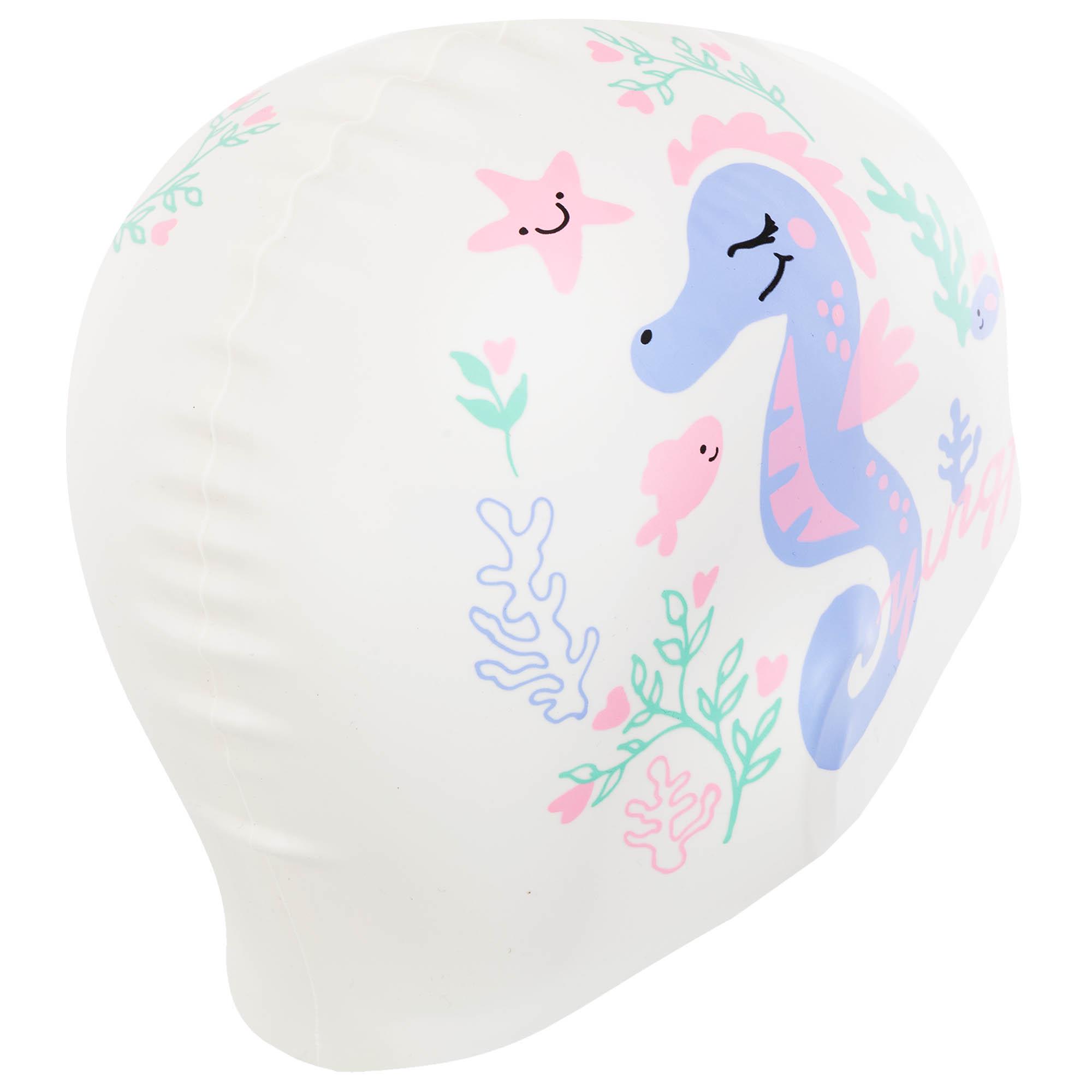 Шапочка для плавання дитяча YINGFA K0012 силіконова Світло-рожевий (K0012_Светло-розовый) - фото 4