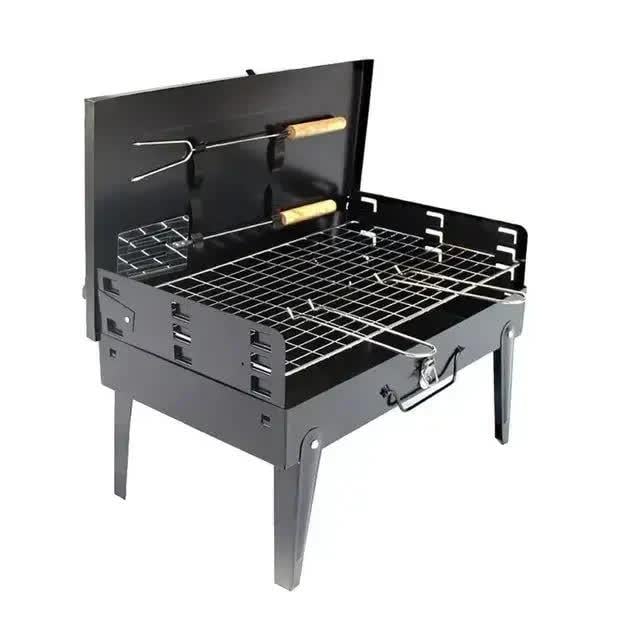 Мангал складной CA-07 с ножками/решеткой/лопаткой/вилкой 265х430 мм (28782638)