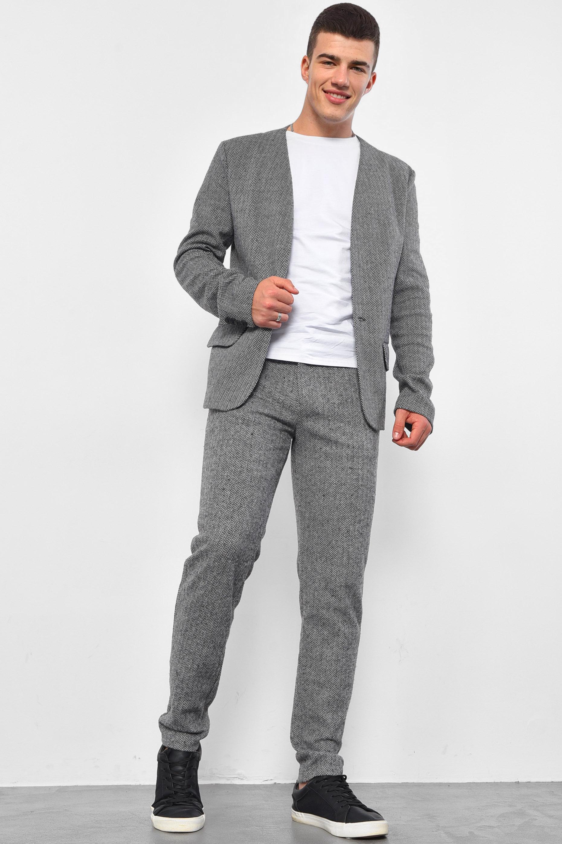 Костюм мужской р. 48 Светло-серый (178997)