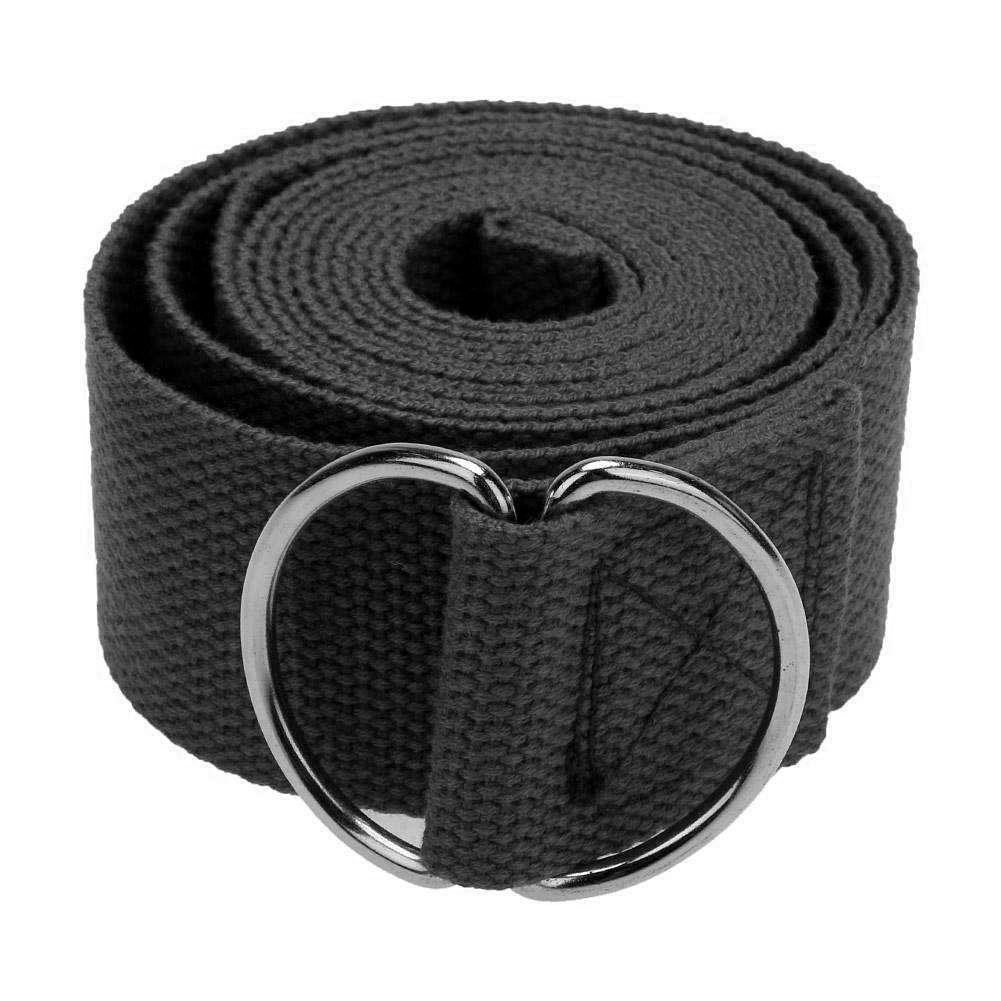Ремінь для йоги EasyFit Yoga Strap 183 см Чорний (EFYGS183-BK)