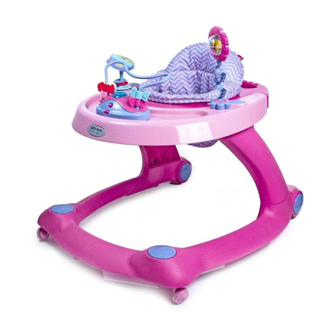 Ходунки-штовхач GoodBaby 2в1 XB606E-4FSS Рожевий Ходунки-штовхач GoodBaby 2в1 XB606E-4FSS Рожевий