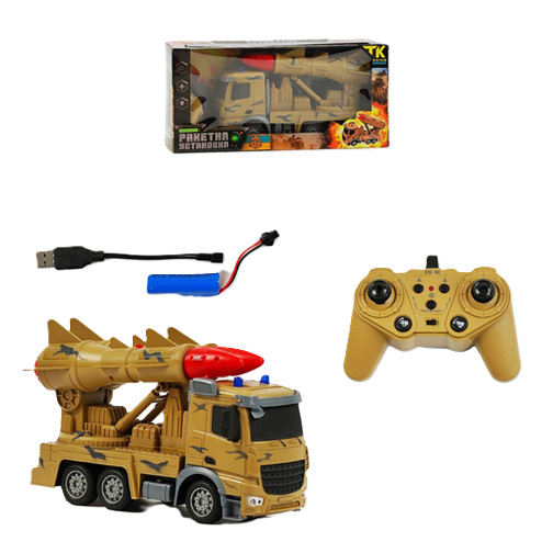 Машина на радиоуправлении TK Group Военная техника TK-266-50 звук/стрельба/аккумулятор 3,7V пульт 2,4GHz (133460) - фото 3