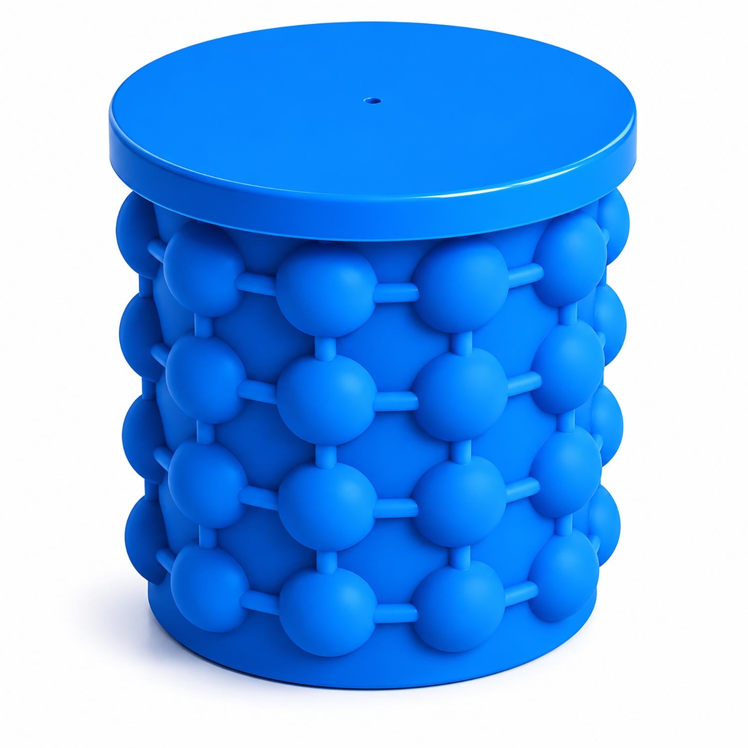 Ведро для льда с крышкой Ice Cube Maker Genie для охлаждения напитков (88476)