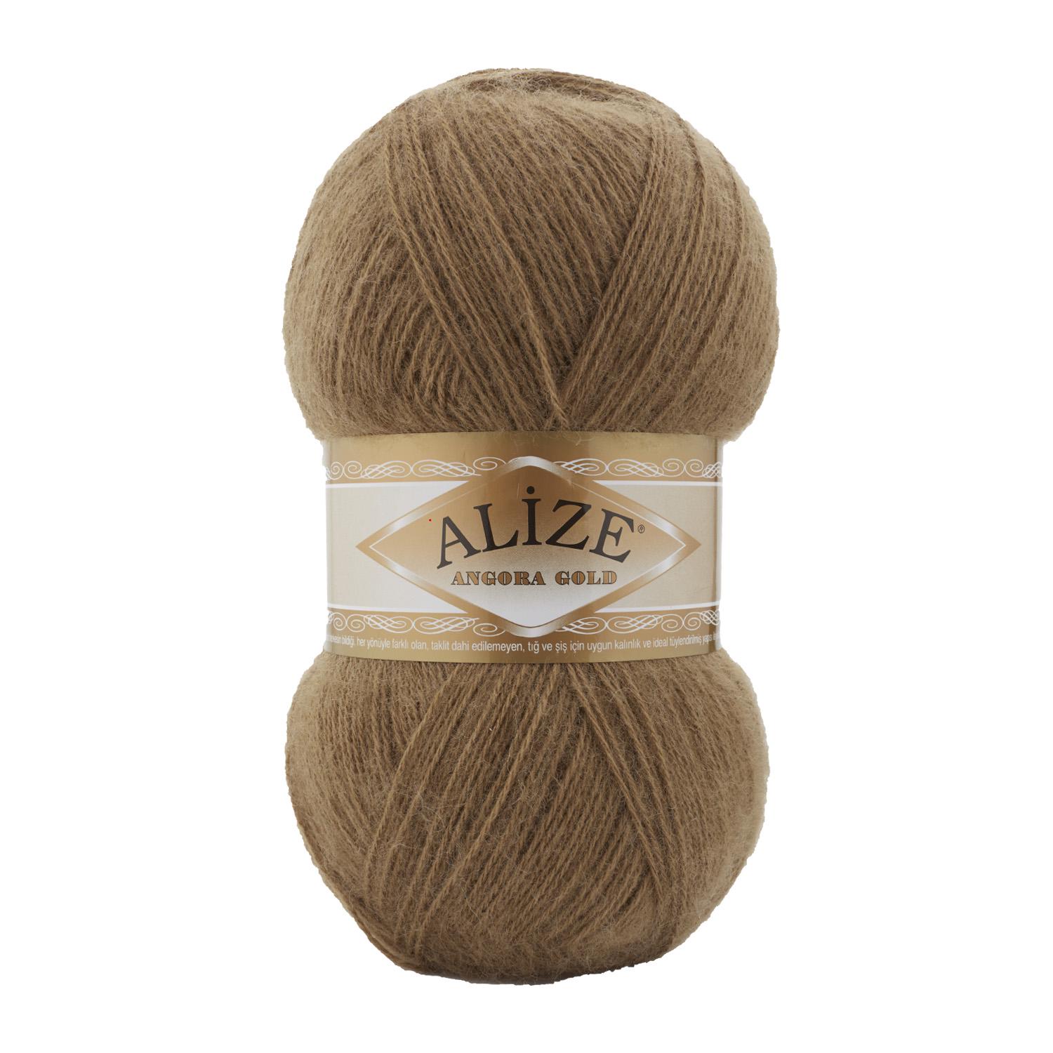 Пряжа Alize Angora Gold 466 Темный беж (6308)