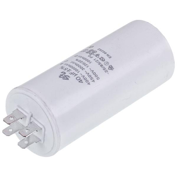 Пусковой конденсатор для стиральной машины CBB60 SKL 40uF 450V CBB60 45x95 мм под гайку 4 клеммы