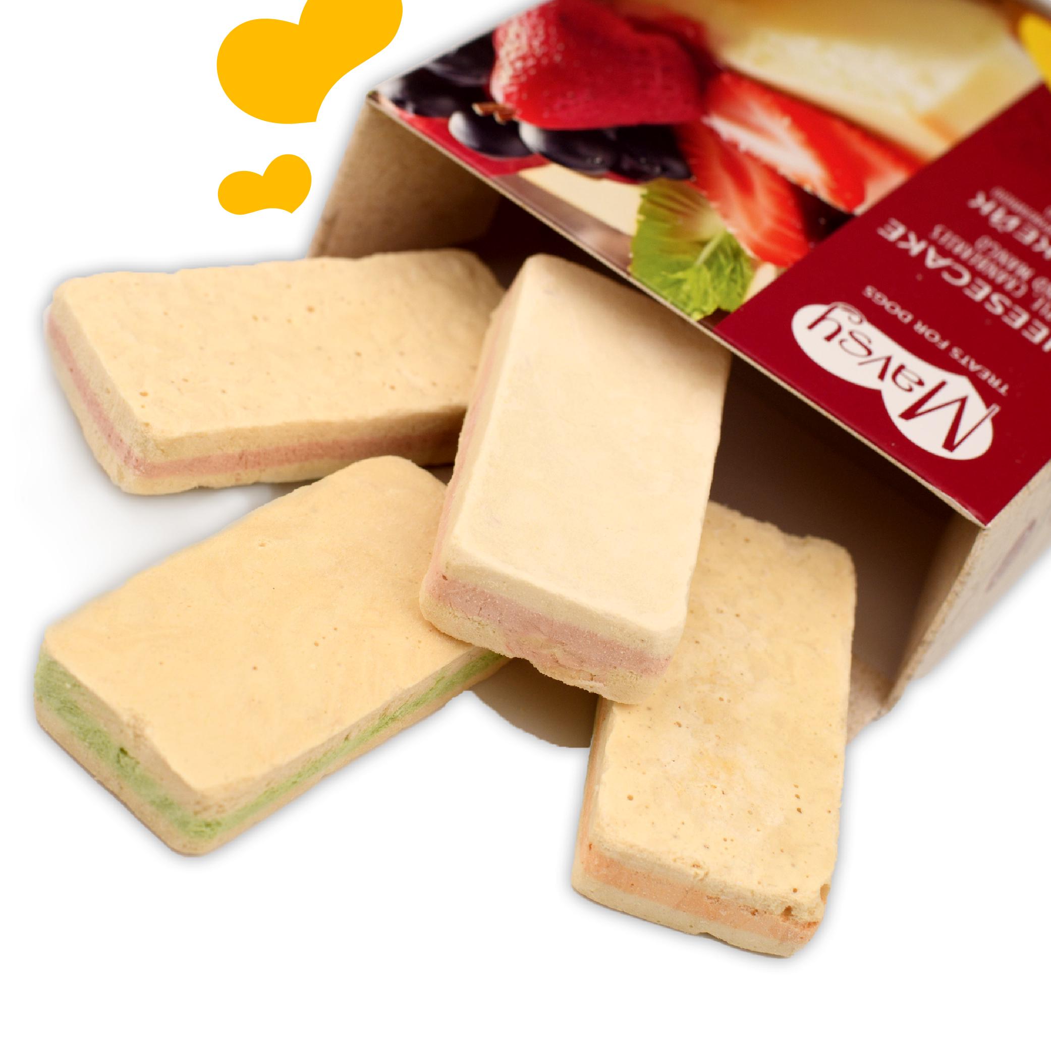 Лакомства для собак Mavsy Freeze dried CHEESECAKE WITH APPLE CRANBERRIES AND MANGO чизкейк с яблоком/клюквой и манго от 3-х месяцев 50 г (24624826) - фото 3