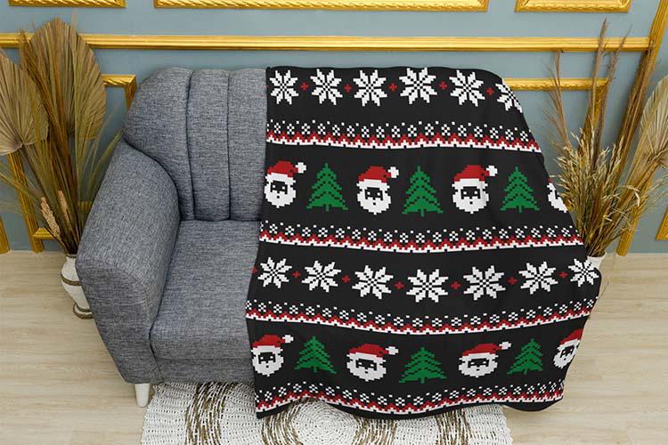 Плед плюшевый Зимняя сказка двухслойный 150х210 см Черный (114529-19) Плед плюшевый Зимняя сказка двухслойный 150х210 см Черный (114529-19)