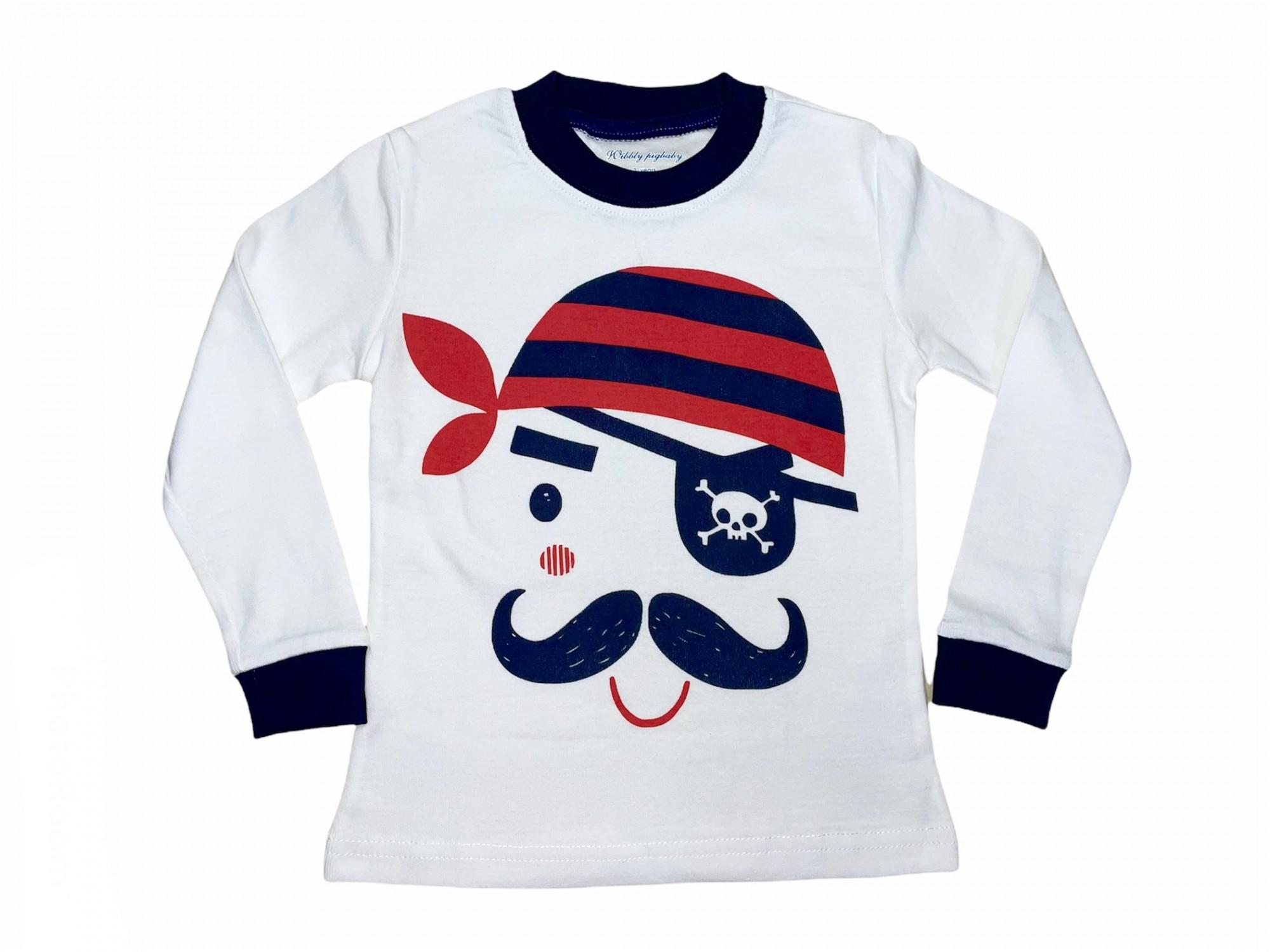 Пижама для мальчика пират 92 см Белый (24175738) - фото 2 Пижама для мальчика пират 92 см Белый (24175738) - фото 2