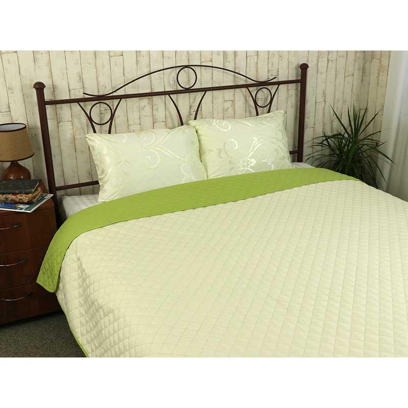 Покрывало двухстороннее Руно Braid 212x240 см Серый (28092644) - фото 4