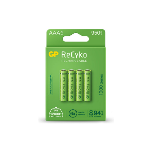Аккумулятор GP ReCyko 100AAAHCE-2GBE4 GP AAA 950 mAh Аккумулятор GP ReCyko 100AAAHCE-2GBE4 GP AAA 950 mAh