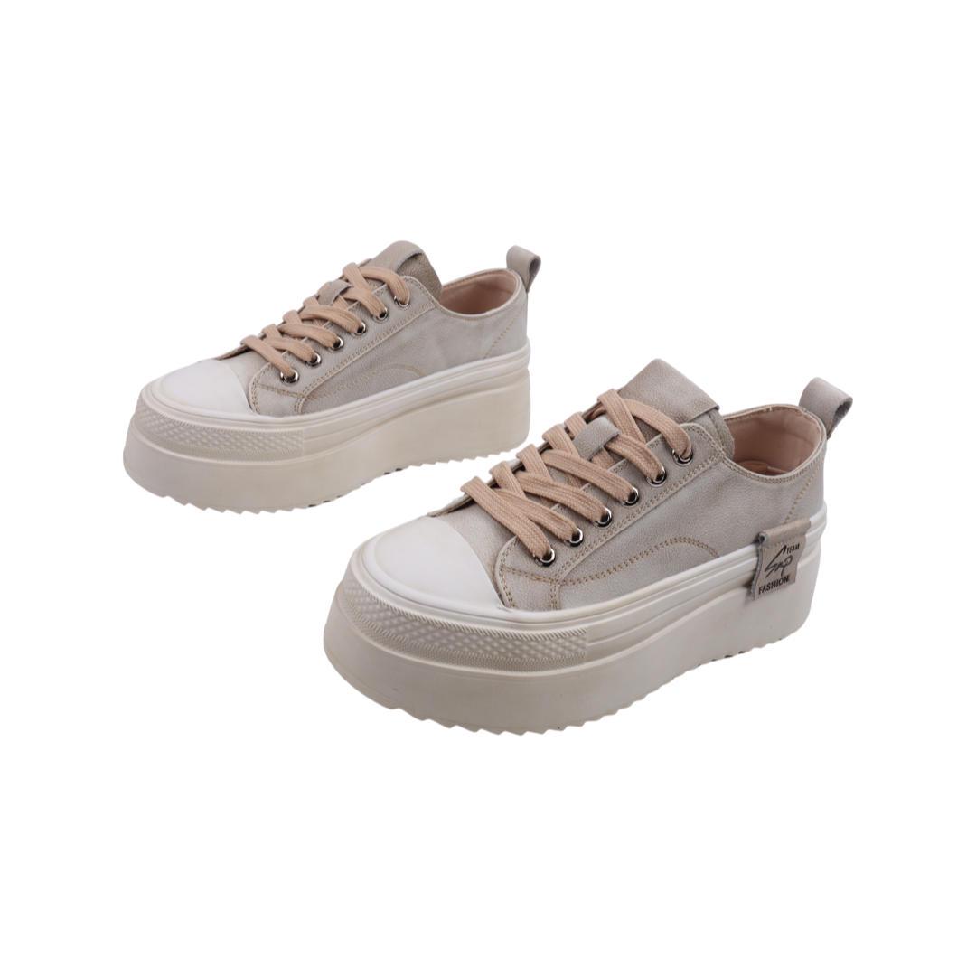 Кеды женские Berisstini из кожи Бежевый (92-22DTC 37) - фото 5 Кеды женские Berisstini из кожи Бежевый (92-22DTC 37) - фото 5