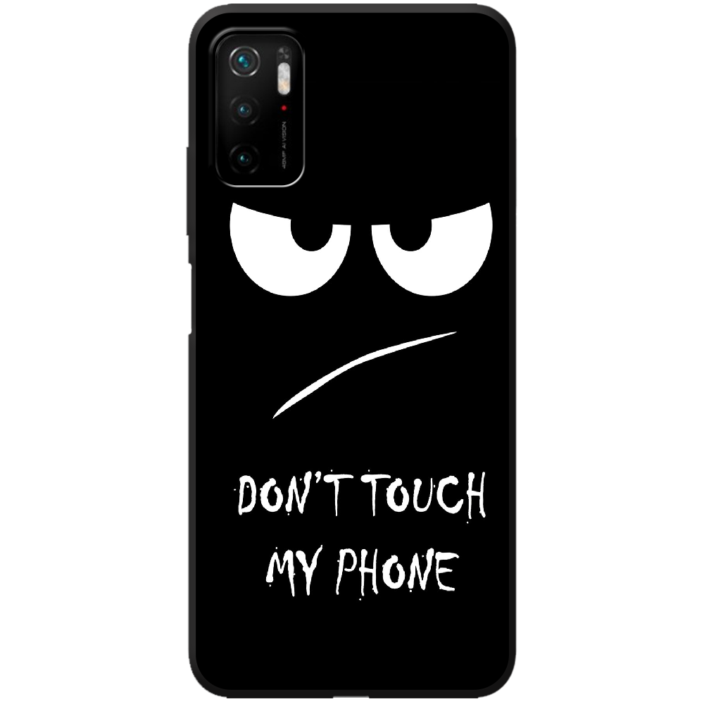 Чехол Boxface Xiaomi Redmi Note 10 5G Don't Touch my Phone Черный силикон (42639-up535-44179)