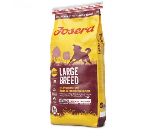 Корм сухой для взрослых собак крупных пород Josera Large Breed с птицей и лососем 15 кг