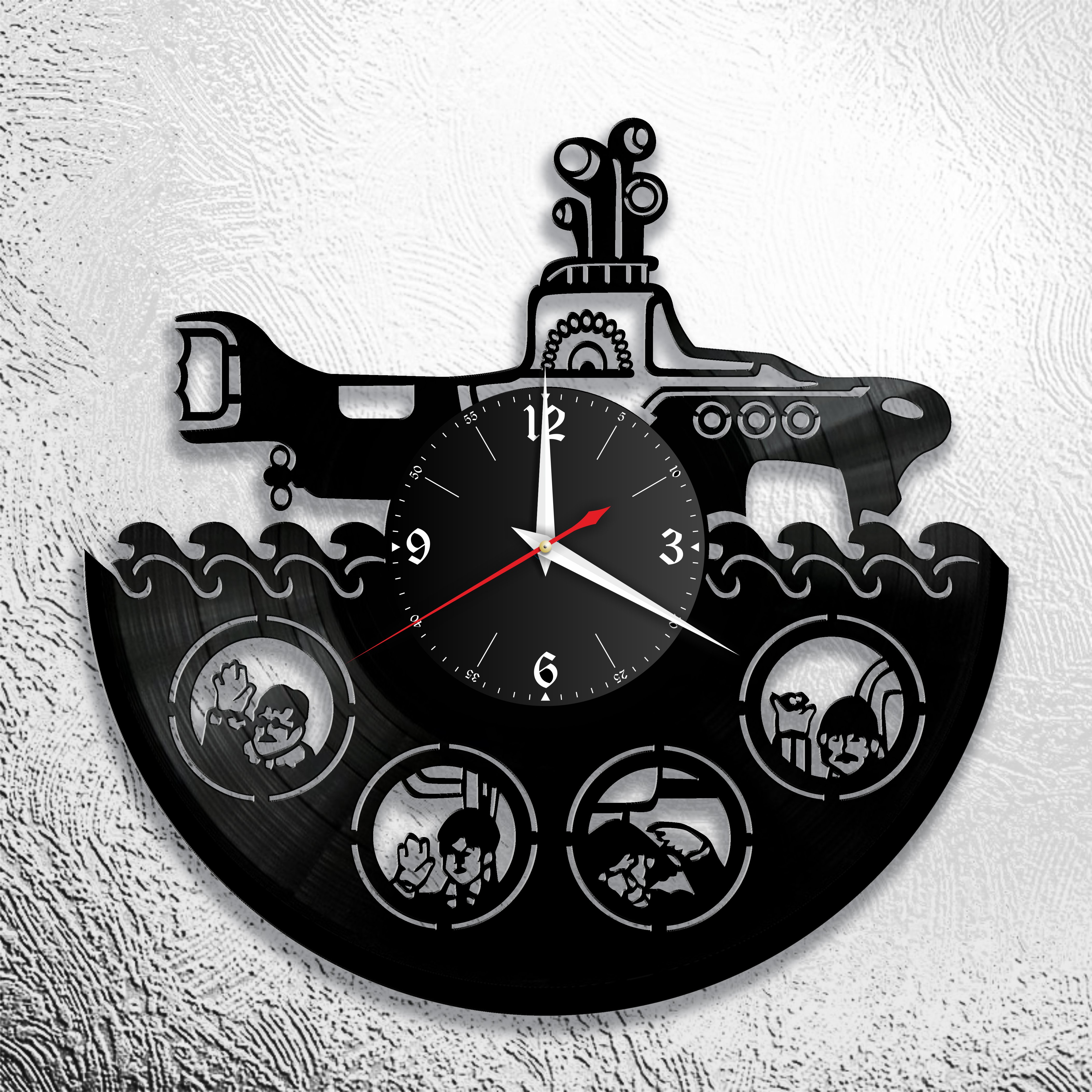 Часы настенные Битлз 0632 из виниловой пластинки