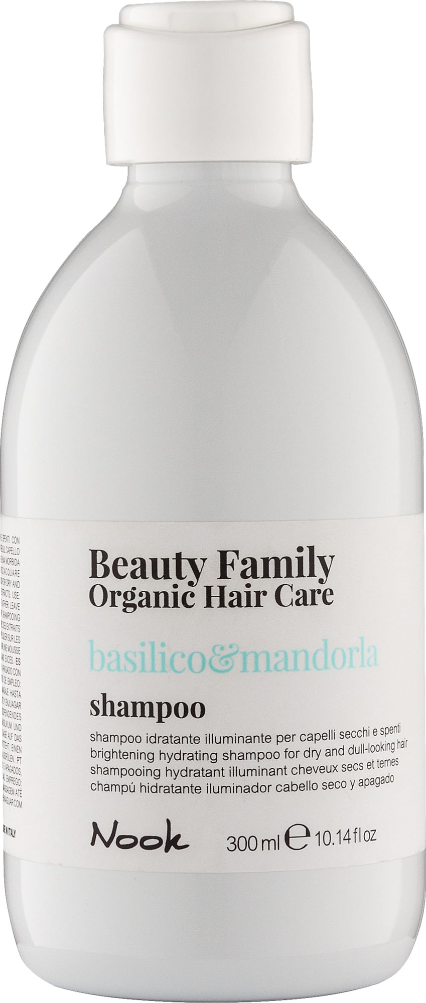Шампунь Nook Cosmetics BEAUTY FAMILY ORGANIC Зволоження та Блиск для сухого та тьмяного волосся 300 мл (5617)