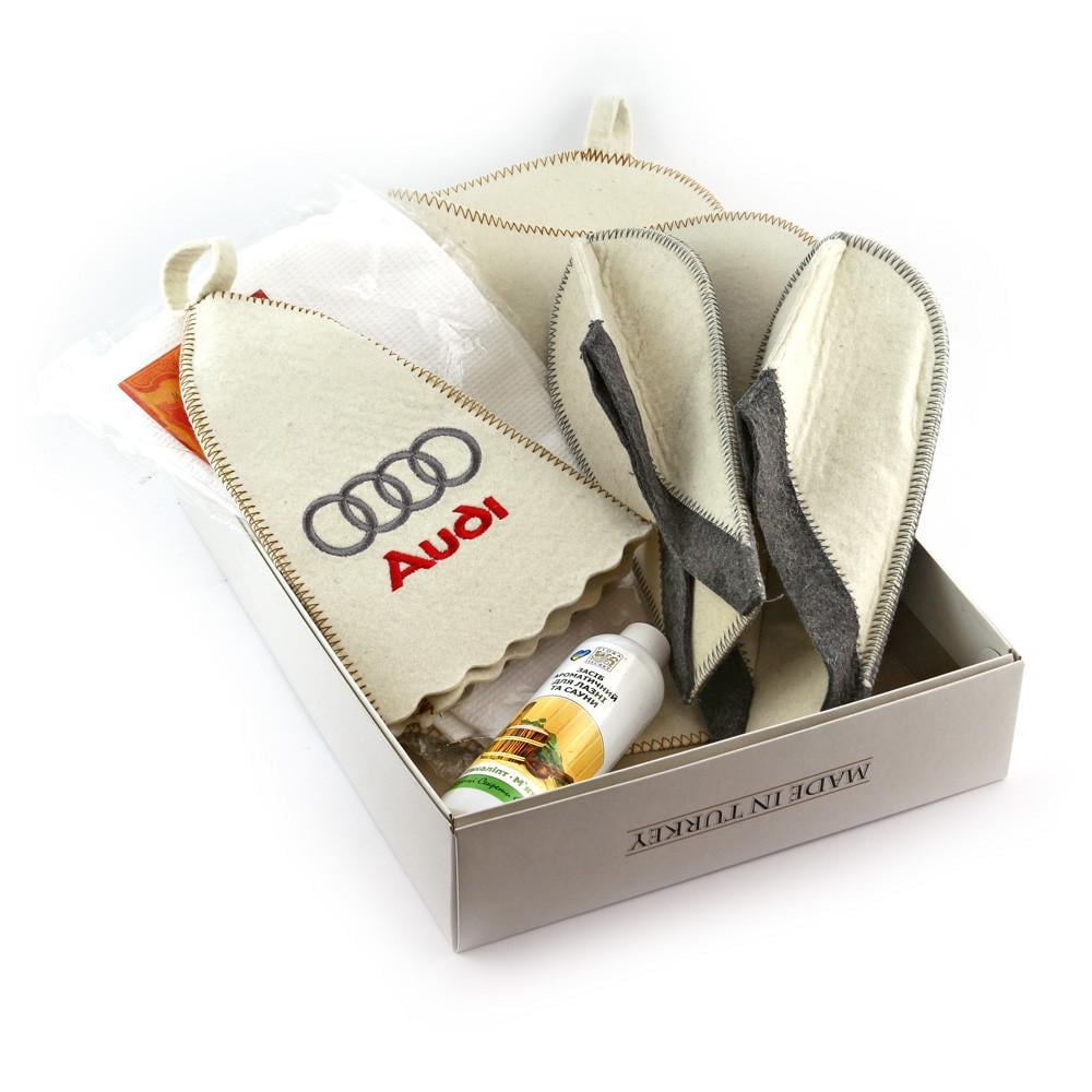 Подарунковий набір для сауни Luxyart №2 Audi для нього 5 пр. (N-106)