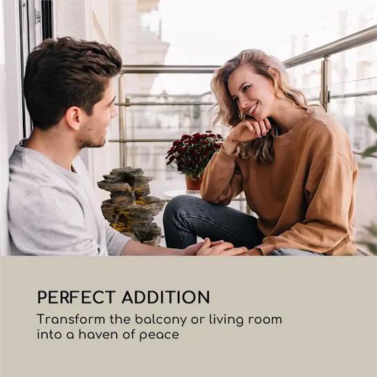 Фонтан Blumfeldt Messina Kaskadenbrunnen Solarbrunnen декоративний з сонячною батареєю 200 л/год (10034734) - фото 7 Фонтан Blumfeldt Messina Kaskadenbrunnen Solarbrunnen декоративний з сонячною батареєю 200 л/год (10034734) - фото 7