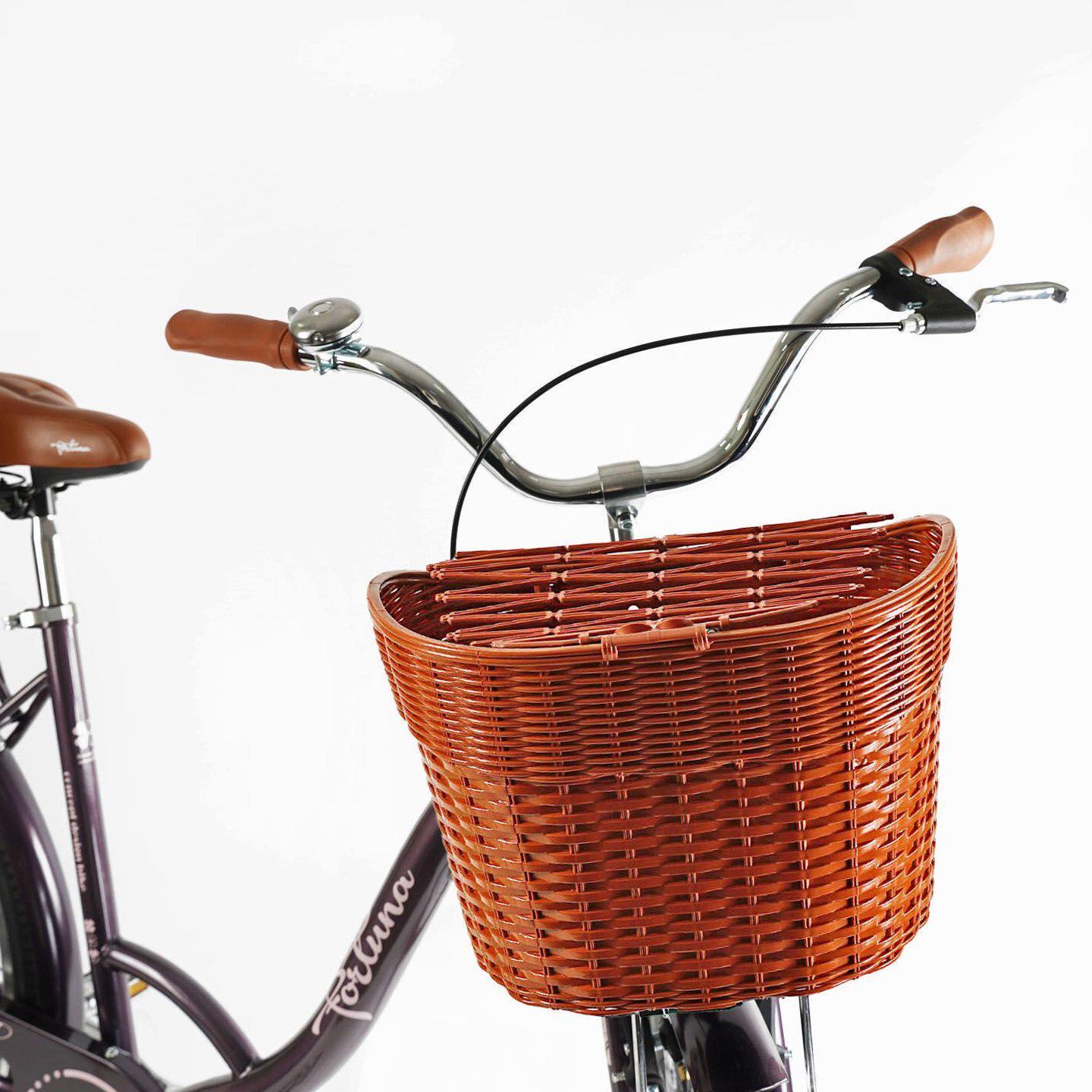 Велосипед міський Corso Fortuna з кошиком та багажником рама 20"/28" Червоний - фото 4 Велосипед міський Corso Fortuna з кошиком та багажником рама 20"/28" Червоний - фото 4