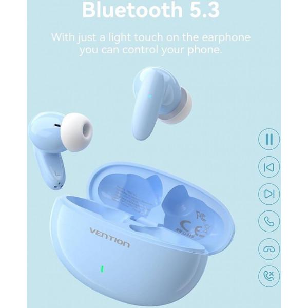 Наушники Vention E01 формат TWS версия Bluetooth 5.3 Blue (617517) - фото 3 Наушники Vention E01 формат TWS версия Bluetooth 5.3 Blue (617517) - фото 3