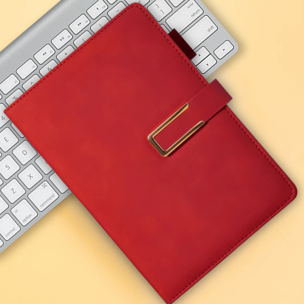 Щоденник планер з ручкою 100 аркушів у м'якій обкладинці формат А5 Червоний - фото 1