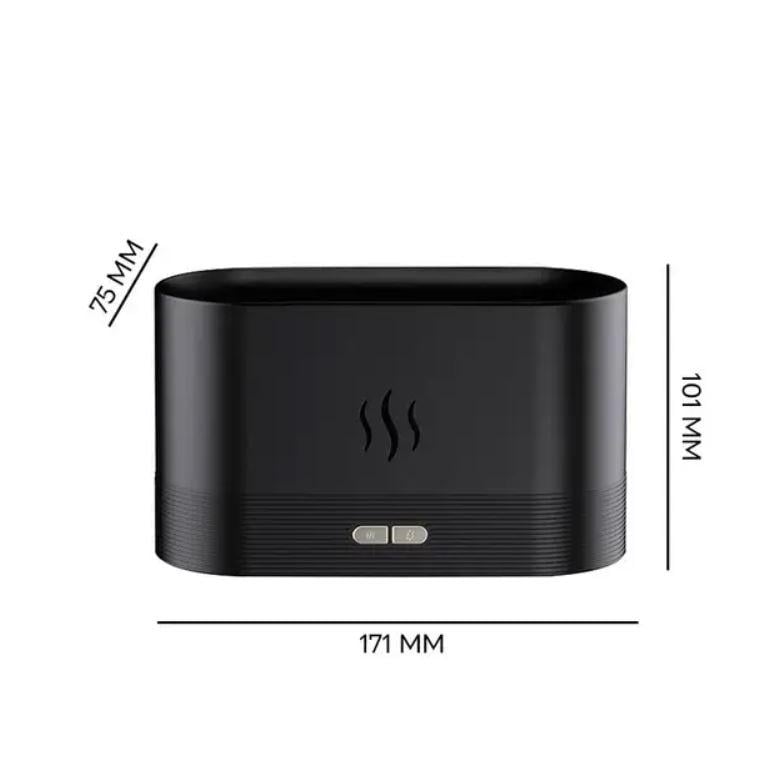 Зволожувач повітря Вулкан з ефектом полум'я та нічником 7 кольорів DQ-7 Чорний - фото 4 Зволожувач повітря Вулкан з ефектом полум'я та нічником 7 кольорів DQ-7 Чорний - фото 4