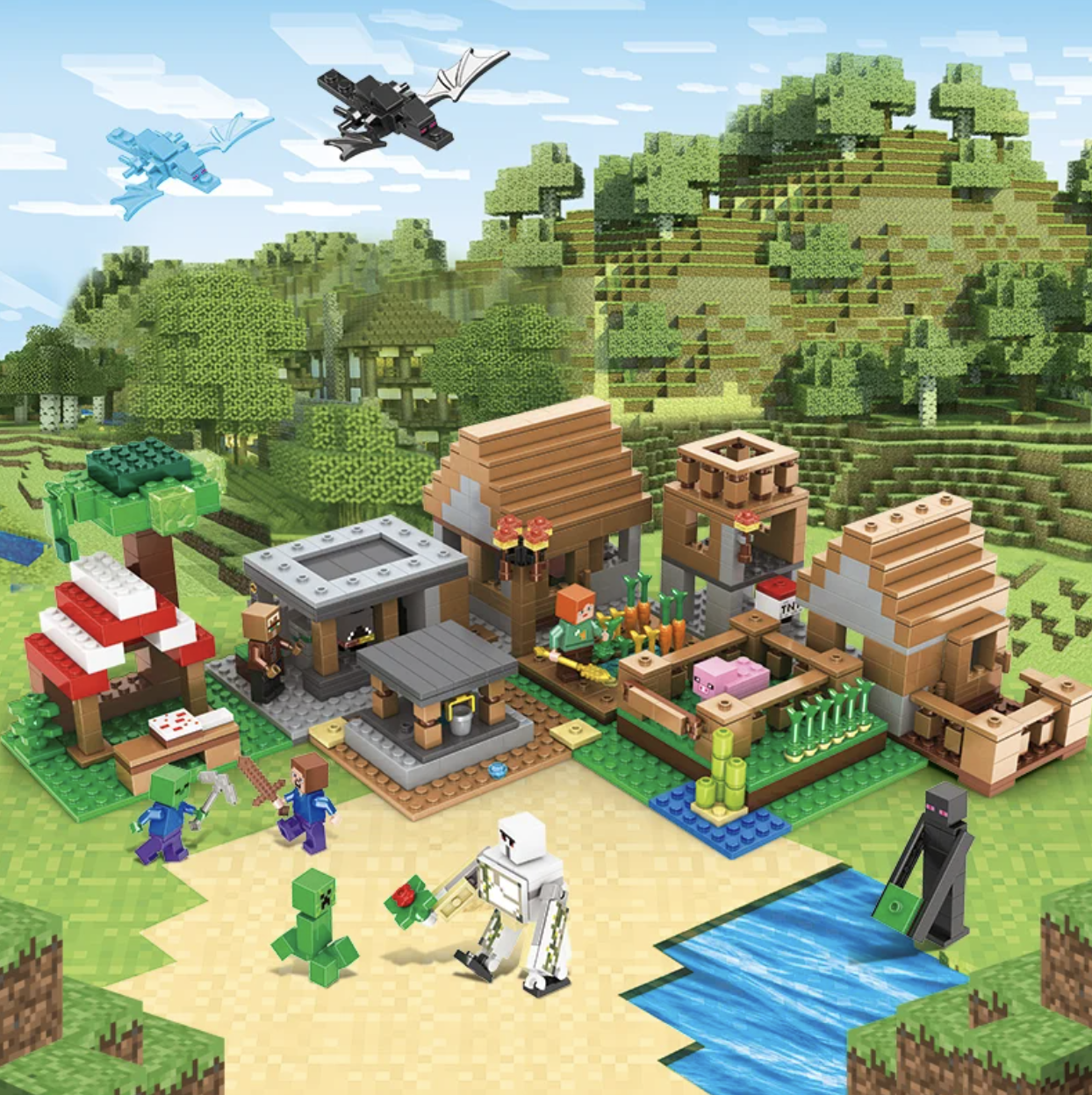 Конструктор My World Заворушка в селищі 938 деталей (AA8002) - фото 5 Конструктор My World Заворушка в селищі 938 деталей (AA8002) - фото 5