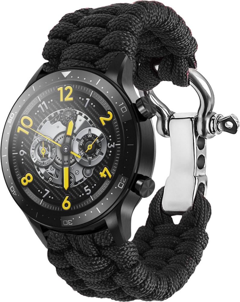 Ремешок из Паракорда Ruper для Realme Watch S Pro (22mm) Black (30823-2B)