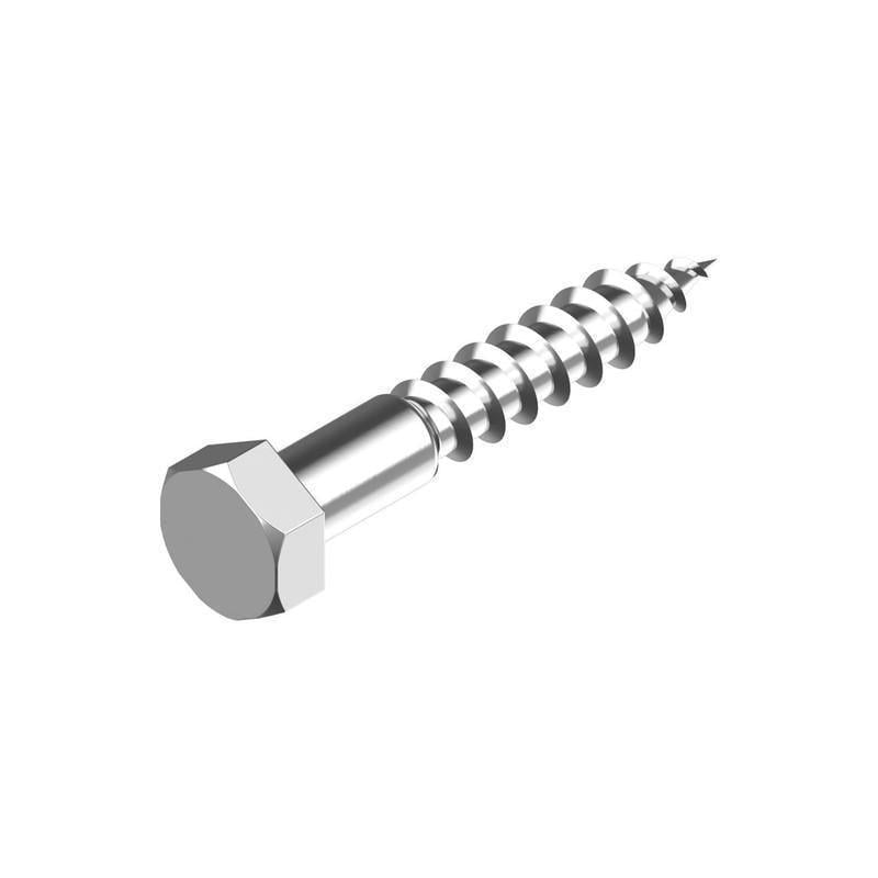 Шуруп для дерева Metalvis 10х100 мм DIN571 оцинкованный под ключ 17 мм шестигранная головка 50 шт. (206200000206X0A020)