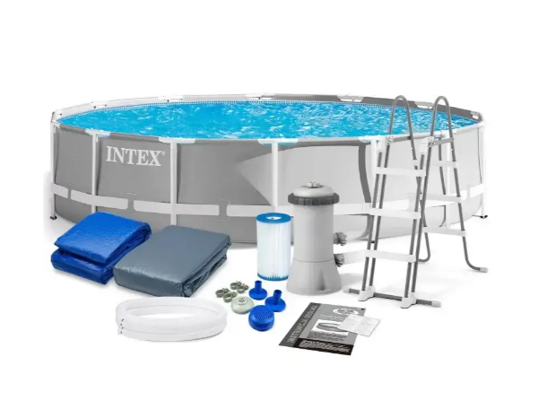 Бассейн каркасный Intex с фильтром/лестницей/подстилкой/тентом 427х107 см (34806502)
