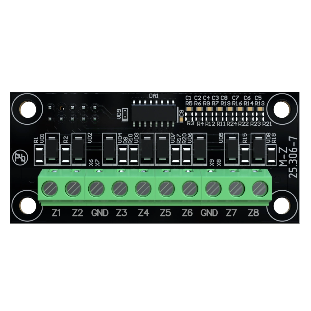 Модуль расширения зон сигнализации TIRAS MZ 8 проводных зон Black (5b2be6f0)