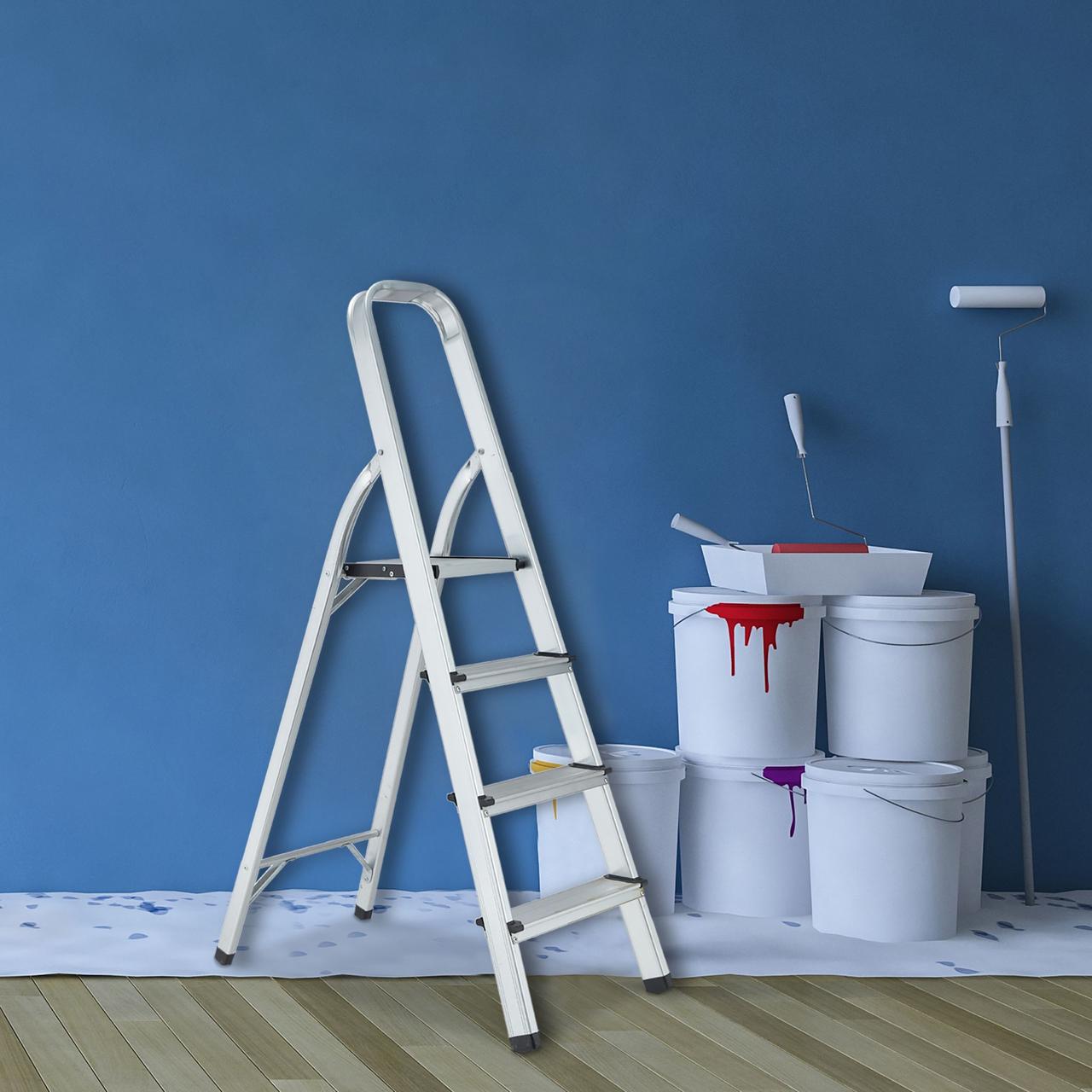 Стремянка складная алюминиевая Relaxdays (2267690391) - фото 3 Стремянка складная алюминиевая Relaxdays (2267690391) - фото 3