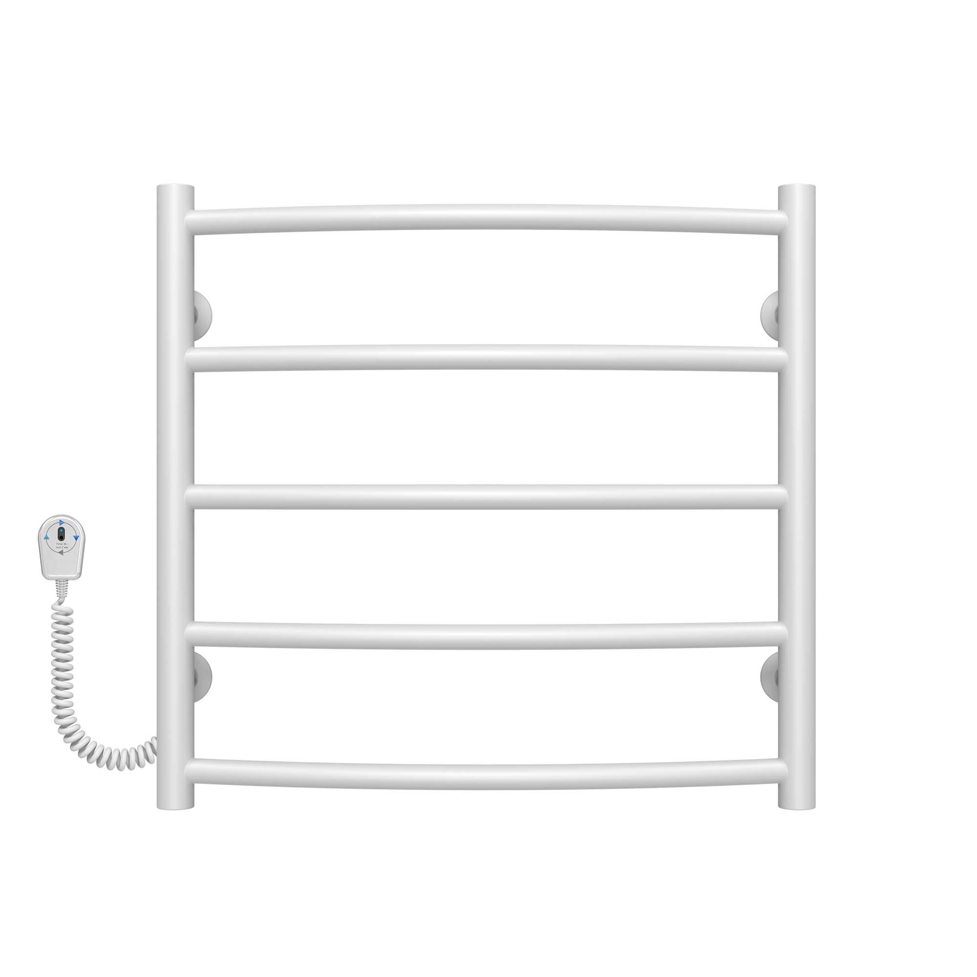 Полотенцесушитель электрический Deffi Классик П5 EF16 нержавеющая сталь 500х500 мм Белый (C.DK.50.50.5.EWL5)