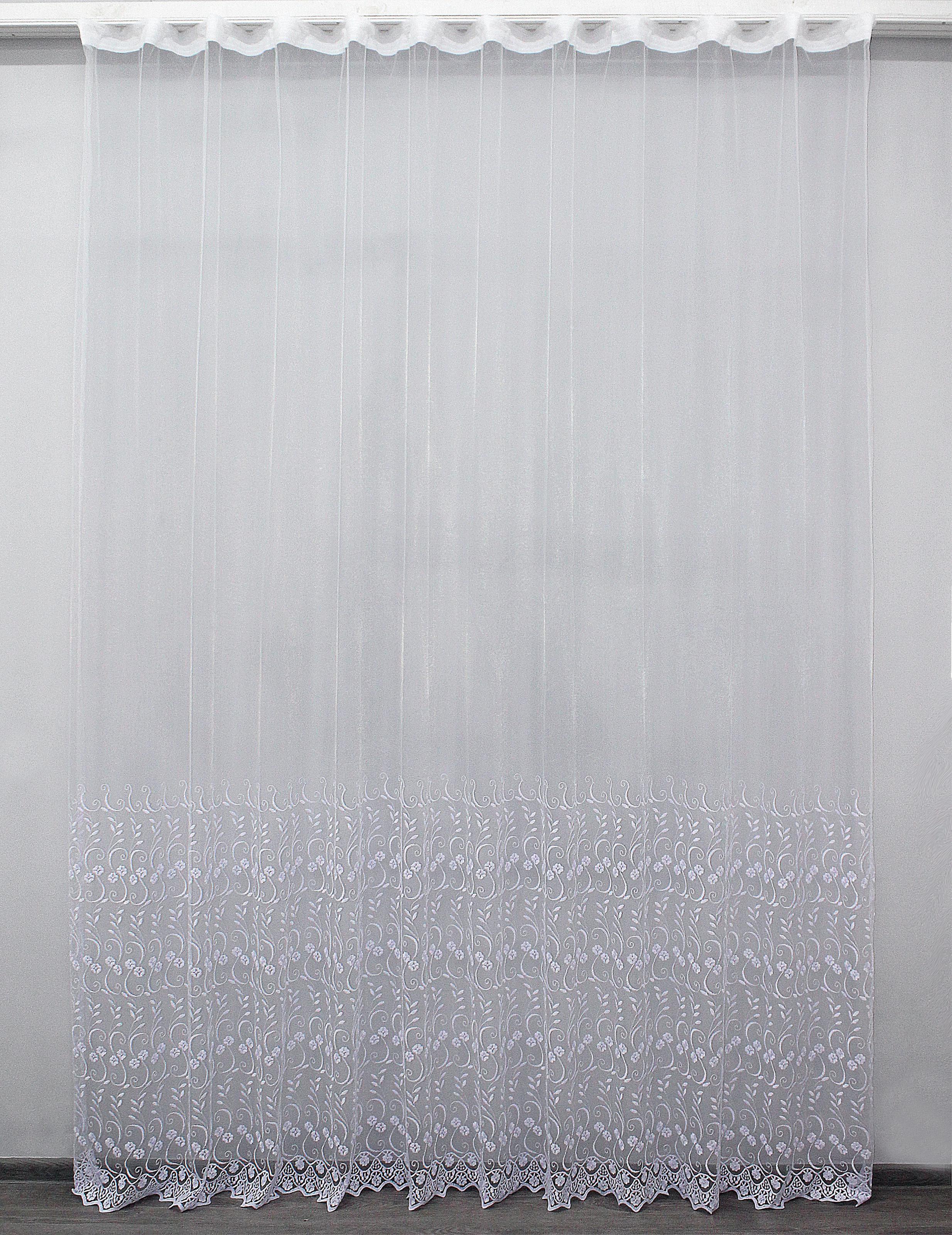 Тюль VR-Textil 1159т Irena фатин с вышивкой 300х270 см Белый (40-984) Тюль VR-Textil 1159т Irena фатин с вышивкой 300х270 см Белый (40-984)