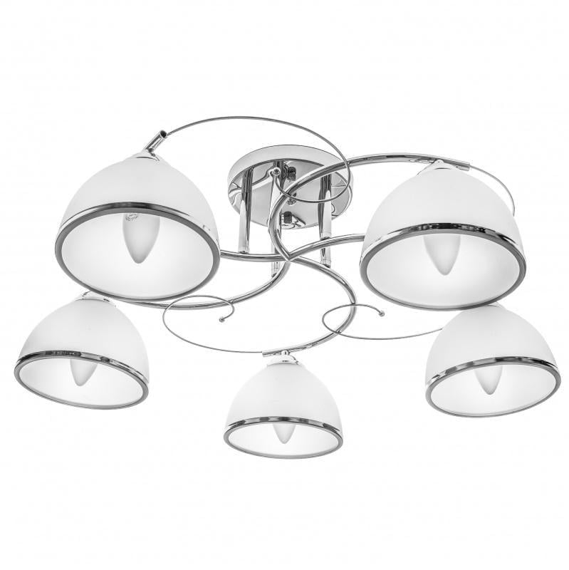 Люстра потолочная Brille LK-600S/5 E27 CH на 5 плафонов