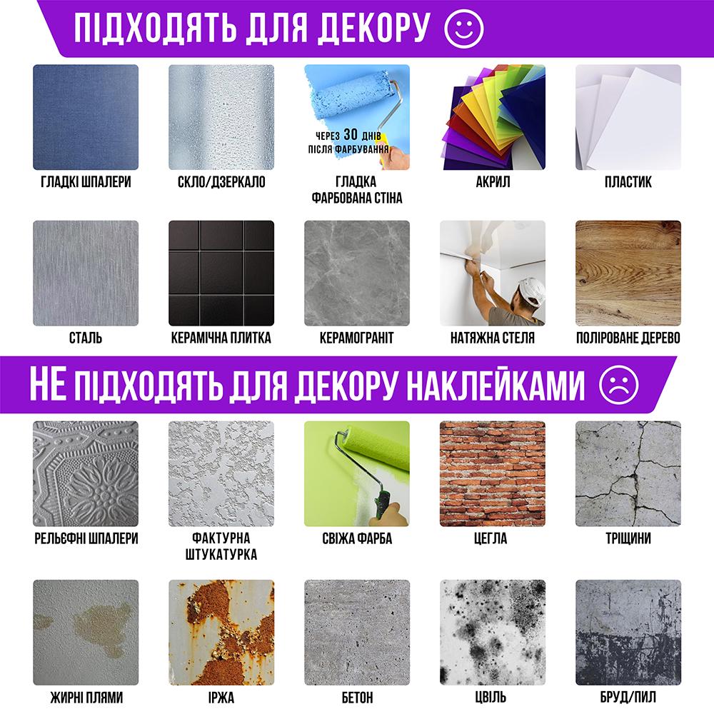 Наклейка інтер'єрна FroDecal Графік роботи Кавомолка 400х445 мм Білий (fr00398_3_010) - фото 5