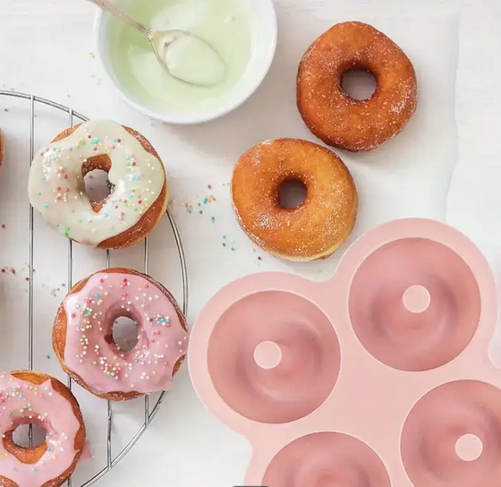 Форма силиконовая для пончиков для аэрогриля Розовый (SAM-8988) - фото 4 Форма силиконовая для пончиков для аэрогриля Розовый (SAM-8988) - фото 4