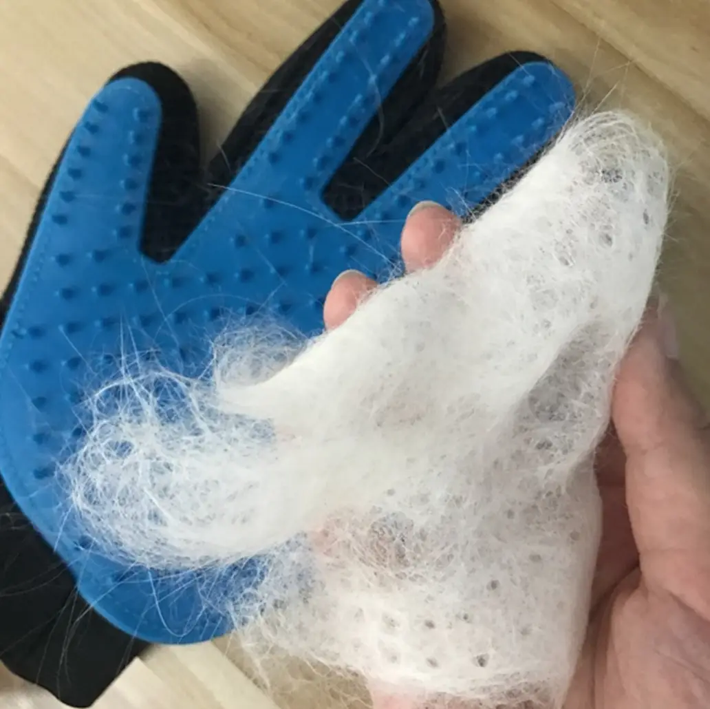 Перчатка-гребешок для вычесывания шерсти у собак и кошек True Touch Pet Glove (00194) - фото 5