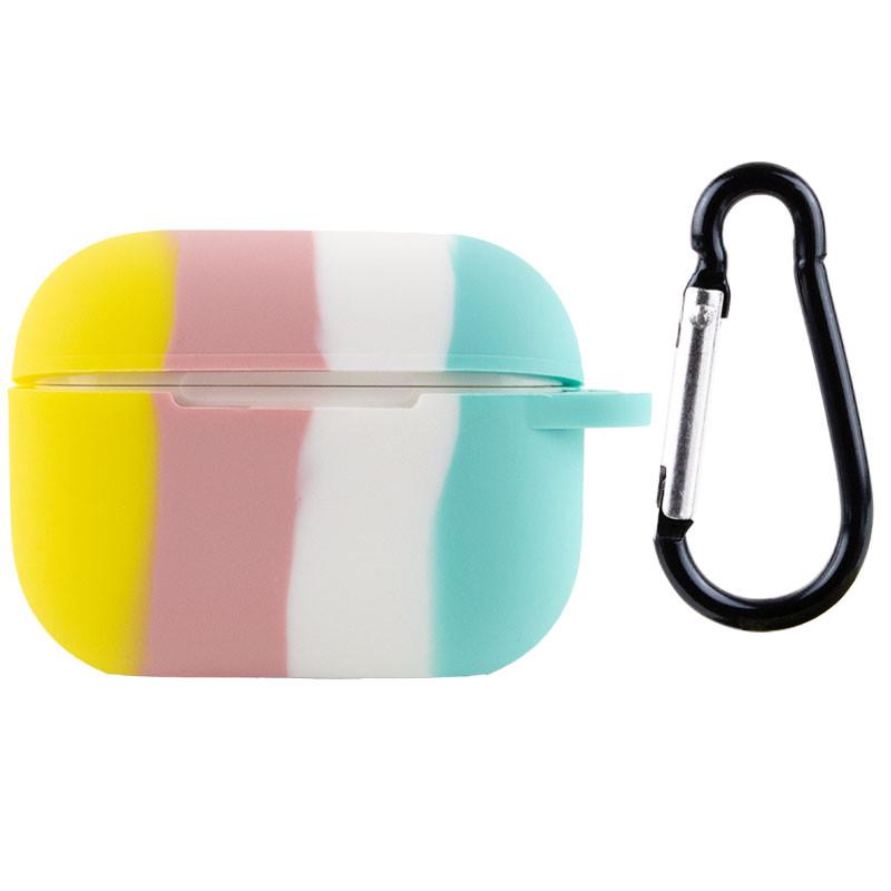Футляр силіконовий протиударний Colorfull для навушників AirPods Pro Yellow/Turquoise