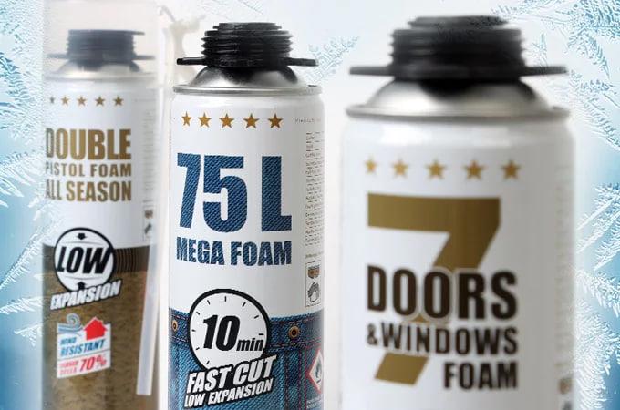 Пена монтажная Fome Flex Mega 75 л 870 мл Желтый (01-3-2-012) - фото 3