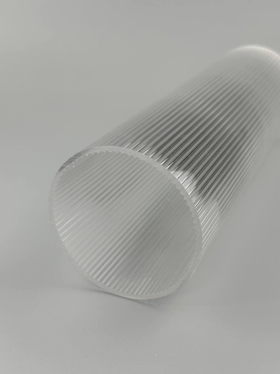 Труба светотехническая акриловая Ripple 90x800 мм толщиной 3 мм Прозрачный - фото 3 Труба светотехническая акриловая Ripple 90x800 мм толщиной 3 мм Прозрачный - фото 3