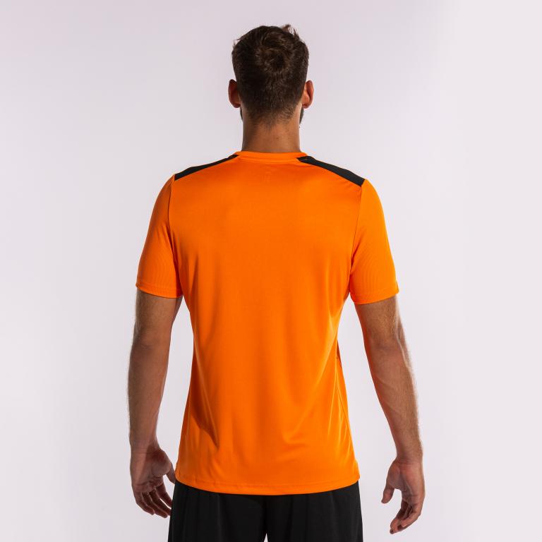 Футболка Joma 103081.881 Championship Vii Short Sleeve T-Shirt M Orange/Black (8445757162618) - фото 2