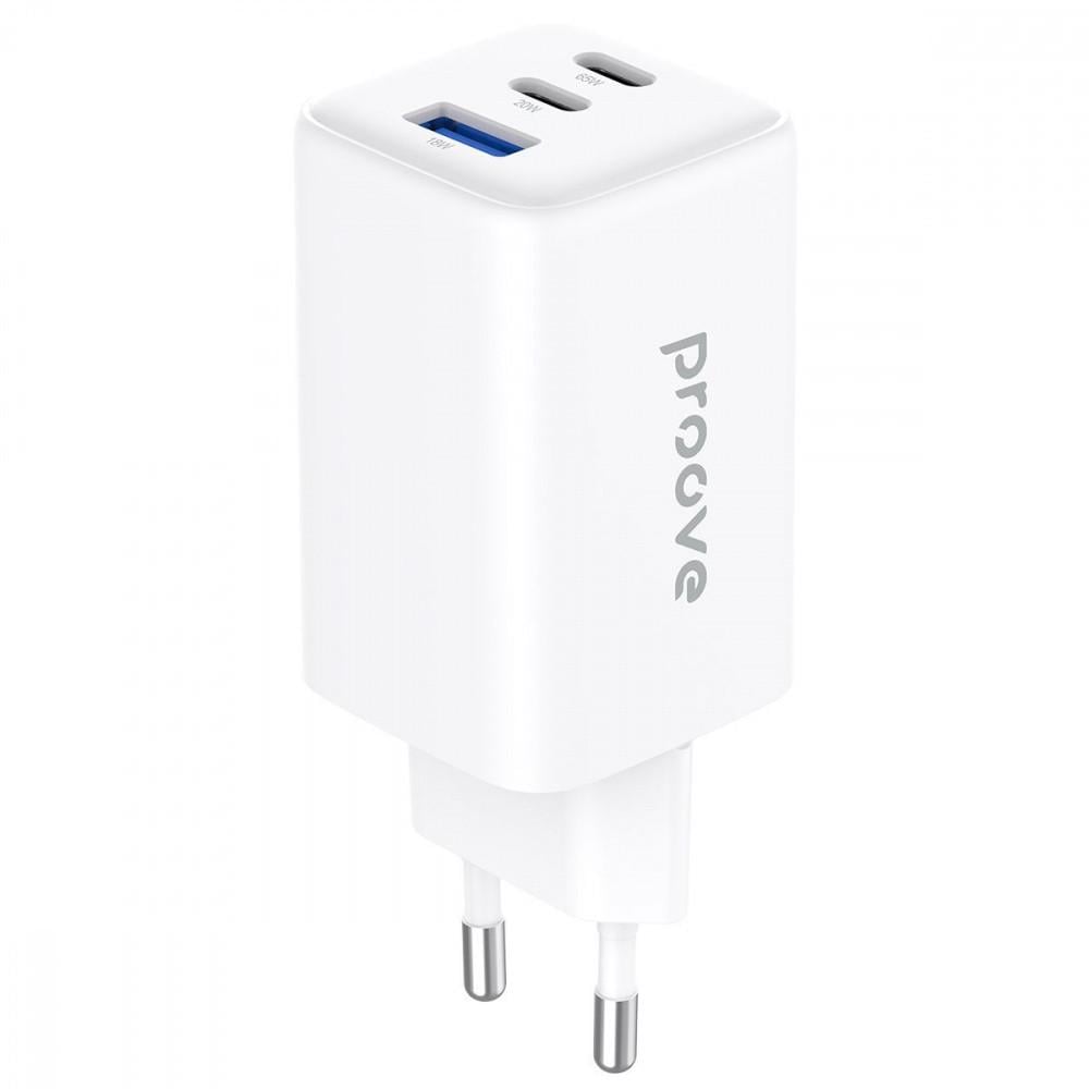 Зарядное устройство для Pocket GaN 65 W 2Type-C и USB White Зарядное устройство для Pocket GaN 65 W 2Type-C и USB White