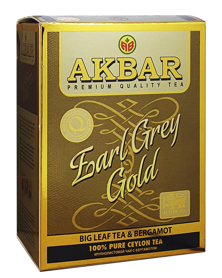 Чай черный Akbar Earl Grey Gold 80 г (55834)