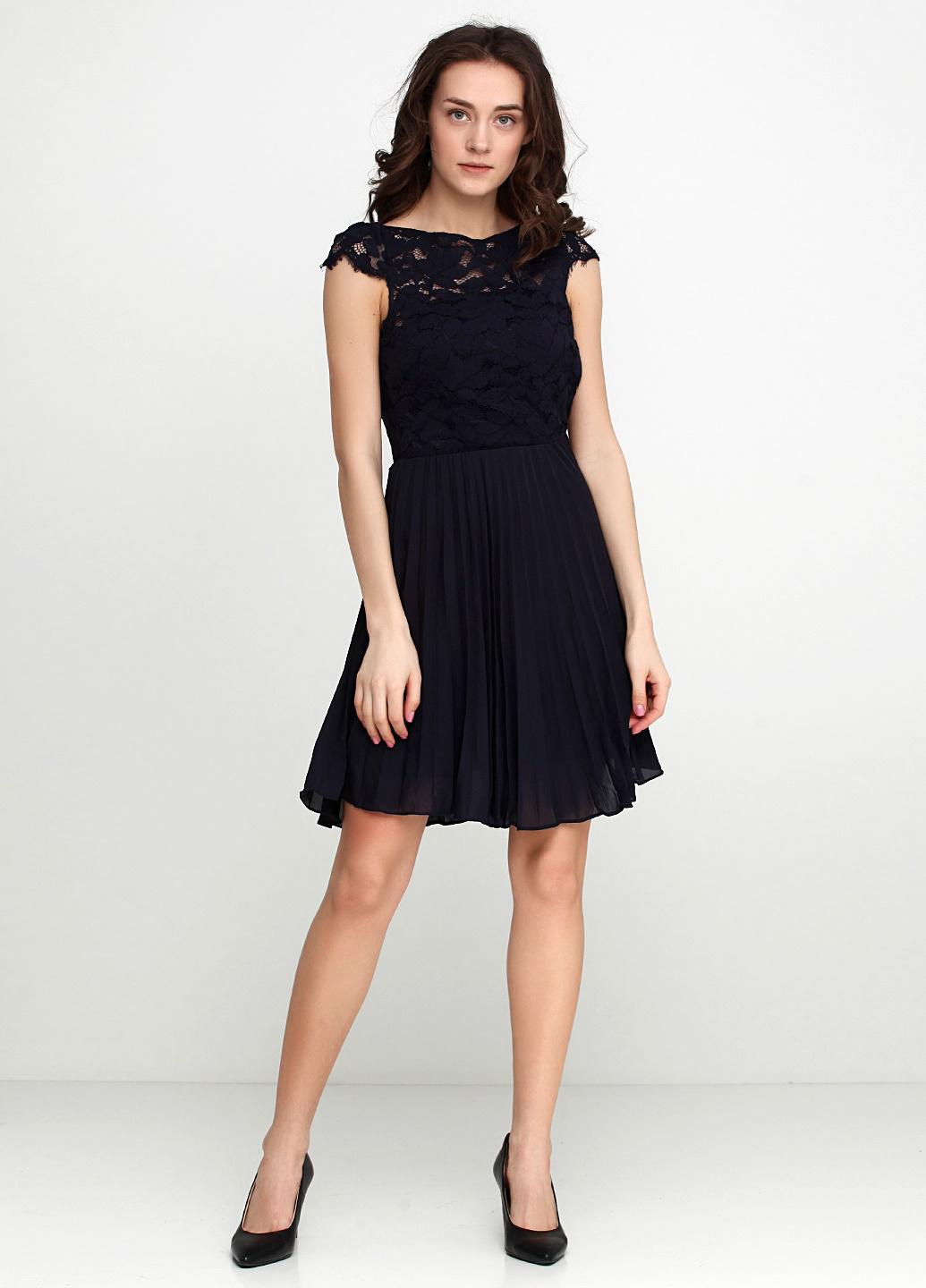 Платье с кружевом р. 34 Темно-синий (6068147log) Платье с кружевом р. 34 Темно-синий (6068147log)