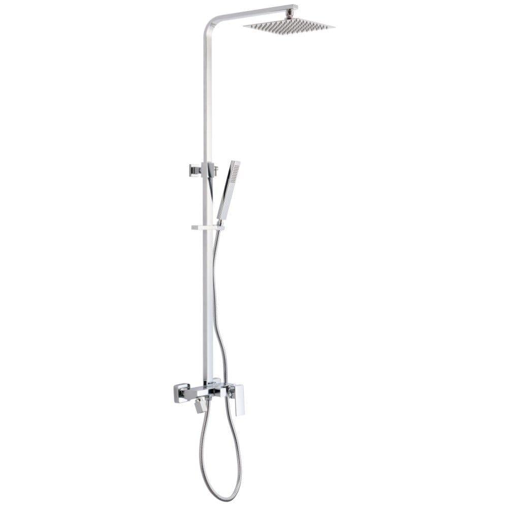 Душевая система Invena Paros с изливом нержавеющая сталь Хром (AU-33-B01)