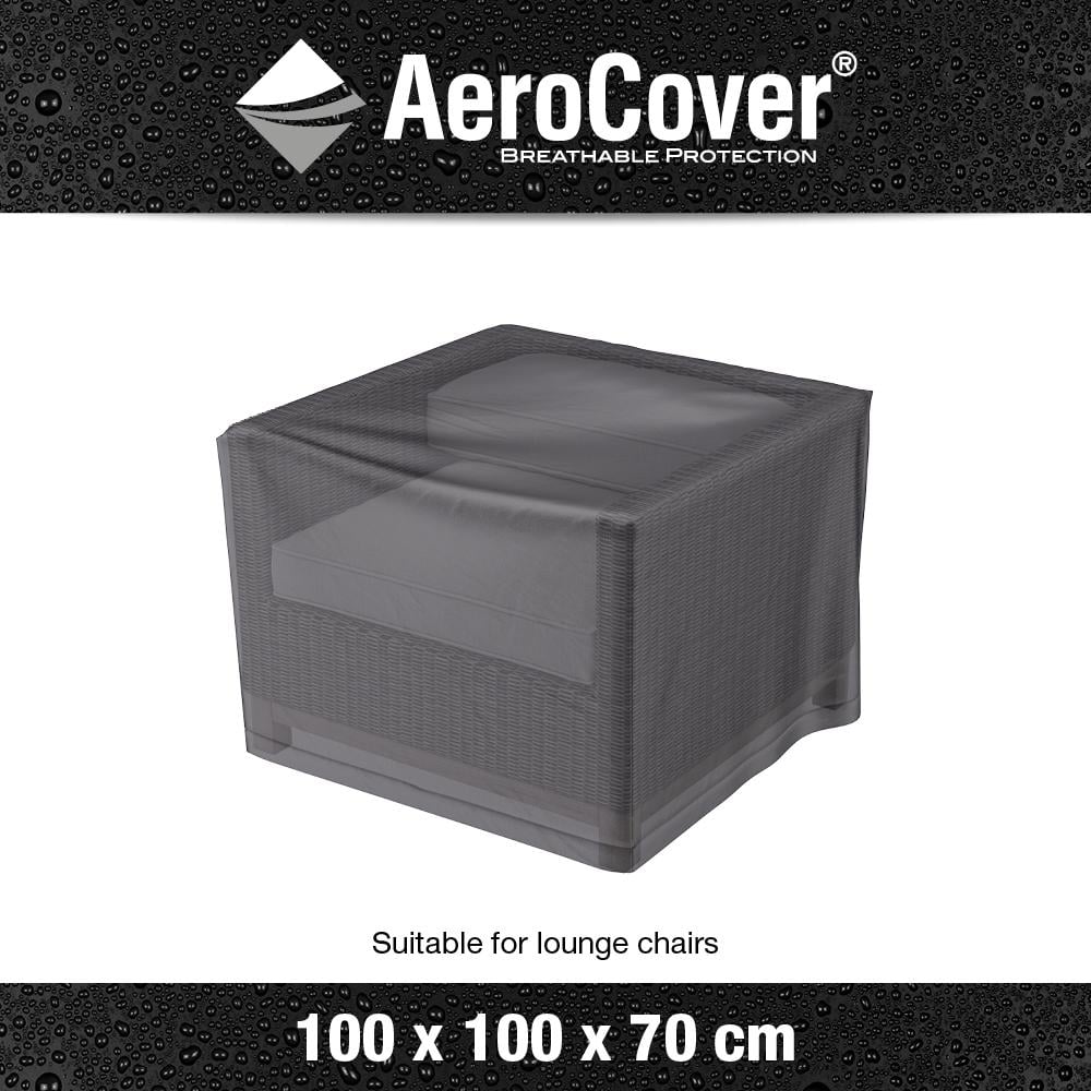 Чехол PLATINUM AeroCover для квадратного комплекта садовой мебели 100X100X70 см Серый (7960) - фото 8