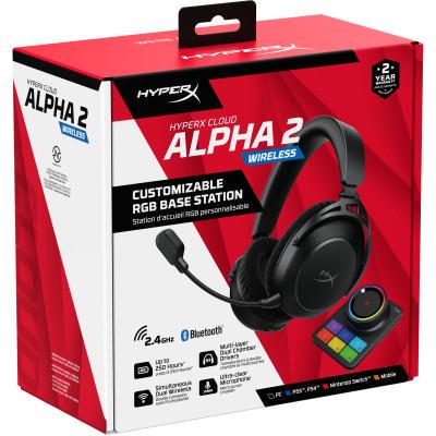 Наушники HyperX Cloud Alpha 2 Wireless Black (AJ5C7AA) - фото 6