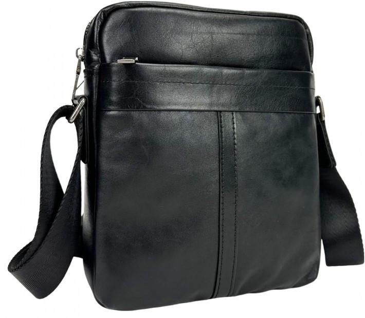 Мужская сумка Tiding Bag из натуральной кожи Черный